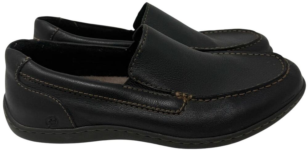Brown Leather Casual Dress Shoe Loafer Men’s 10 Born H44103 Comfort